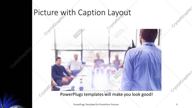 Picture with Caption presentation slide layout