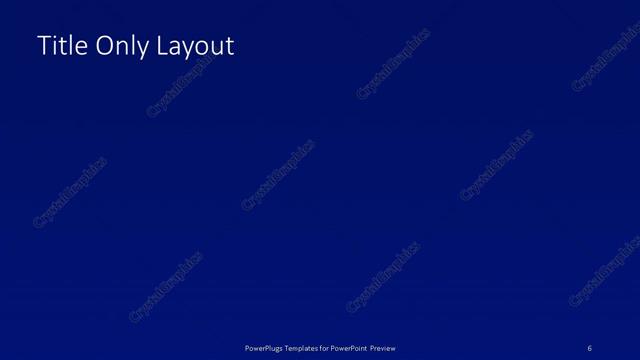 Title Only presentation slide layout