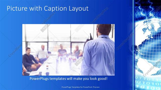 Picture with Caption presentation slide layout