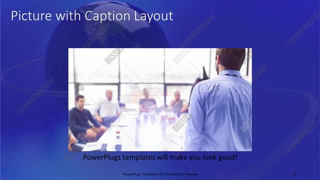 Picture with Caption presentation slide layout