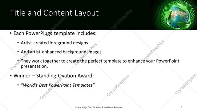Title and Content presentation slide layout