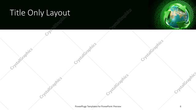 Title Only presentation slide layout