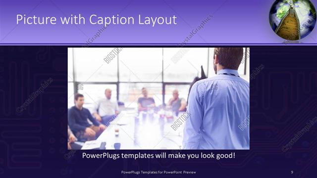 Picture with Caption presentation slide layout