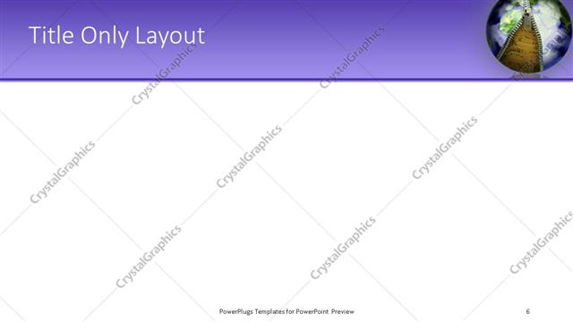 Title Only presentation slide layout