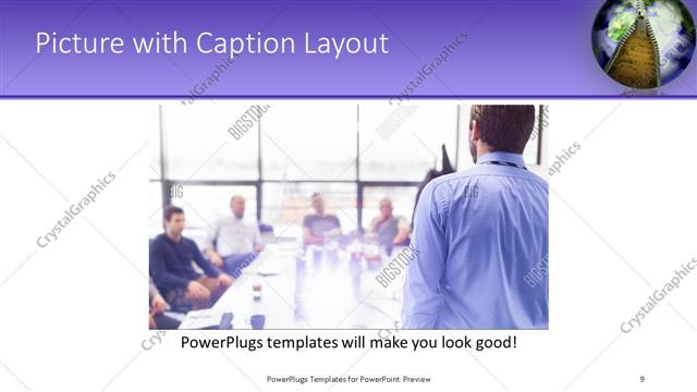 Picture with Caption presentation slide layout