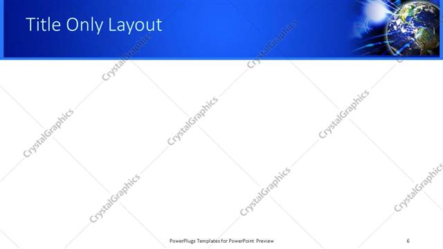 Title Only presentation slide layout