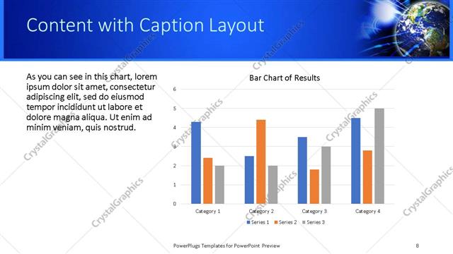 Content with Caption presentation slide layout