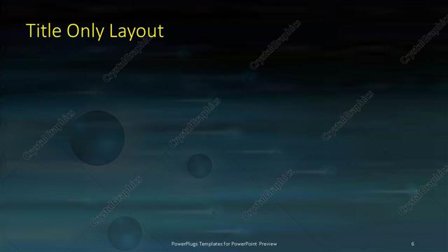 Title Only presentation slide layout