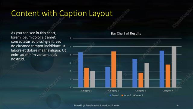 Content with Caption presentation slide layout