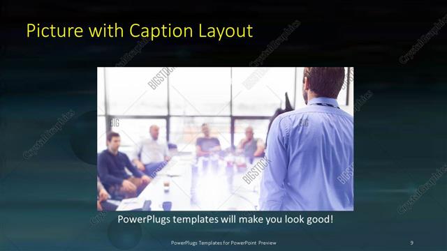 Picture with Caption presentation slide layout