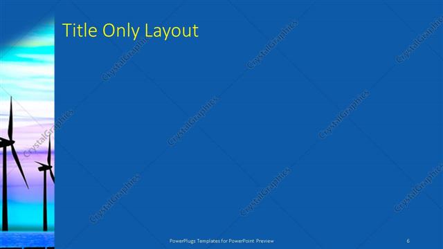 Title Only presentation slide layout