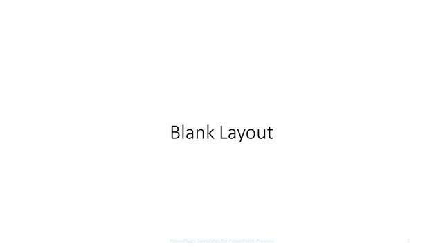 Blank presentation slide layout