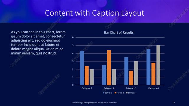 Content with Caption presentation slide layout