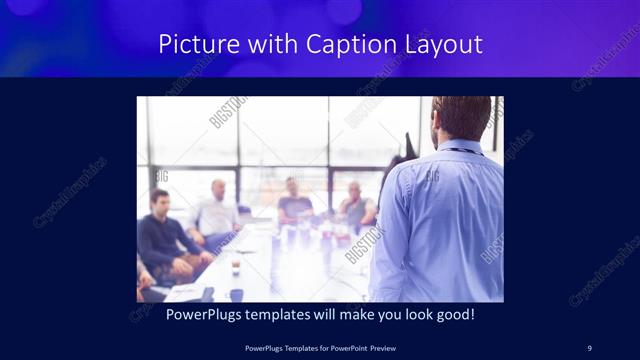 Picture with Caption presentation slide layout