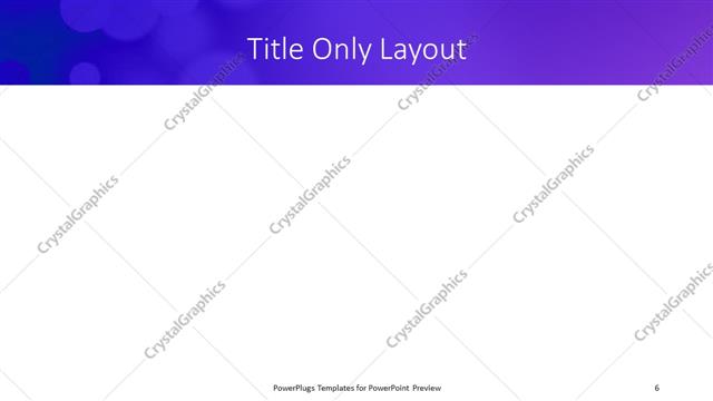 Title Only presentation slide layout