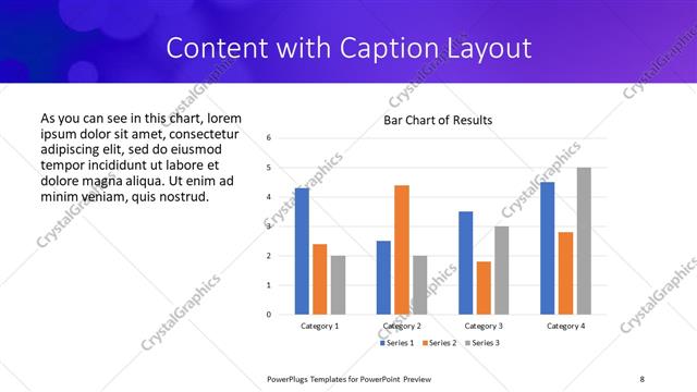 Content with Caption presentation slide layout