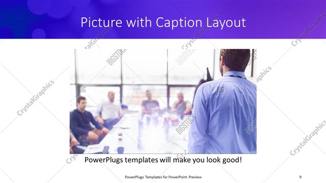 Picture with Caption presentation slide layout