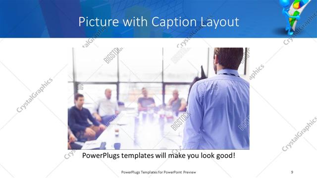 Picture with Caption presentation slide layout