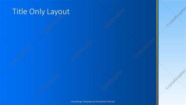 Title Only presentation slide layout