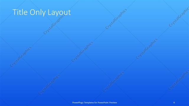 Title Only presentation slide layout