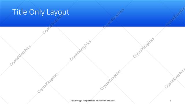 Title Only presentation slide layout