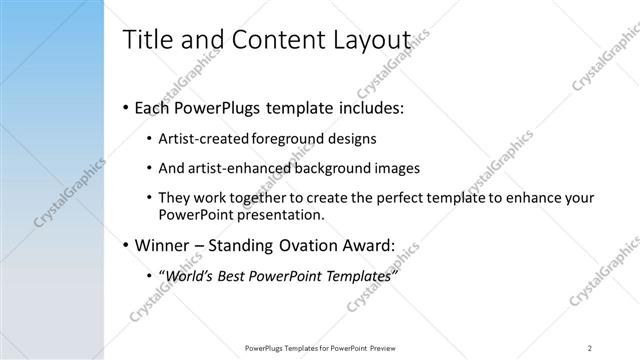 Title and Content presentation slide layout