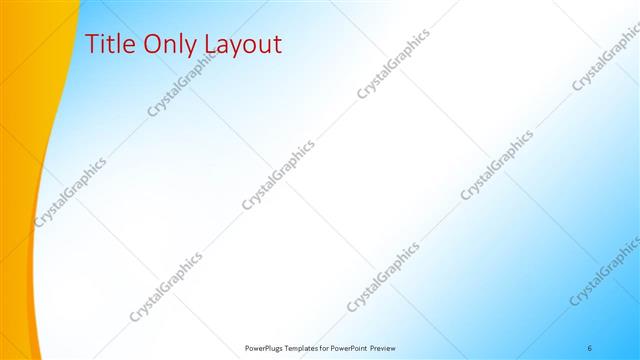 Title Only presentation slide layout