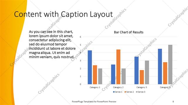 Content with Caption presentation slide layout