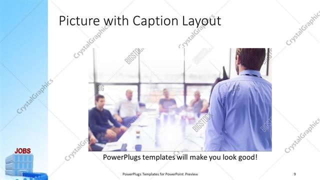 Picture with Caption presentation slide layout