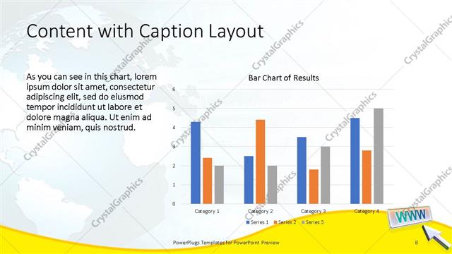 Content with Caption presentation slide layout