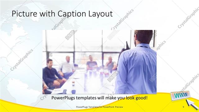 Picture with Caption presentation slide layout