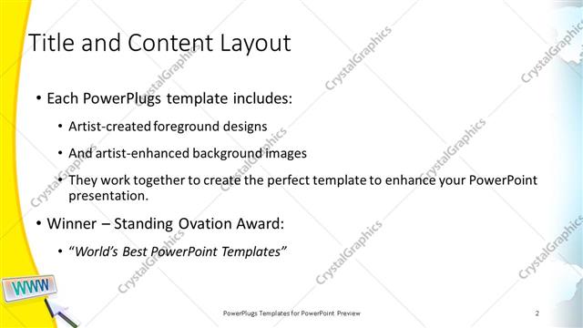 Title and Content presentation slide layout