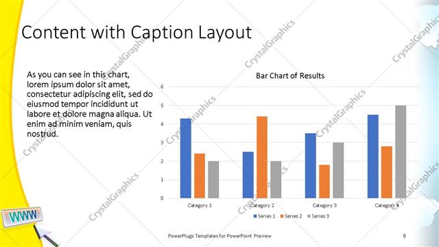 Content with Caption presentation slide layout