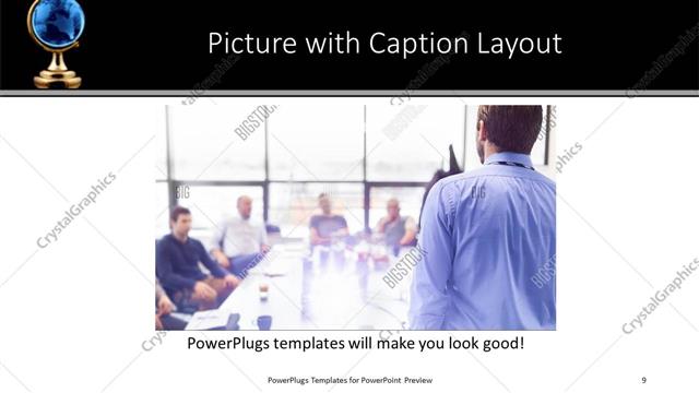 Picture with Caption presentation slide layout