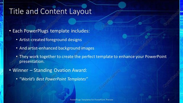 Title and Content presentation slide layout