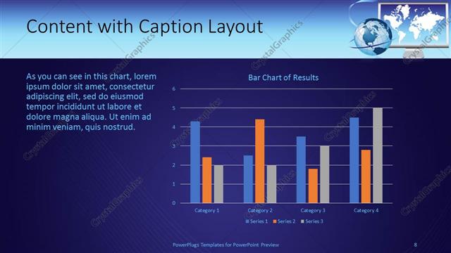 Content with Caption presentation slide layout
