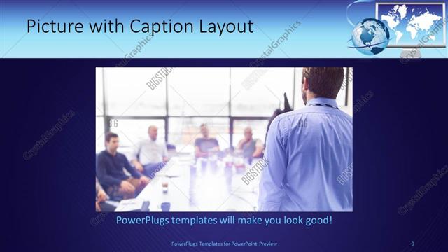 Picture with Caption presentation slide layout