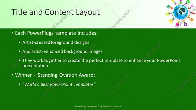 Title and Content presentation slide layout
