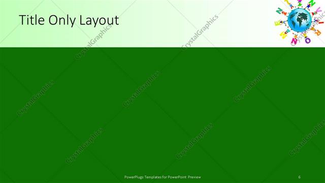 Title Only presentation slide layout