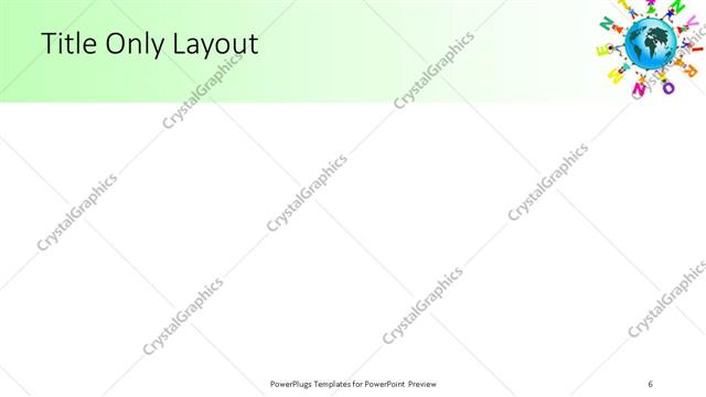 Title Only presentation slide layout