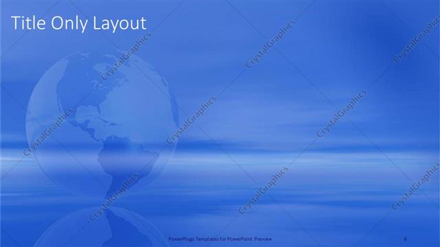 Title Only presentation slide layout