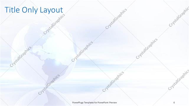 Title Only presentation slide layout