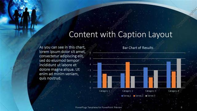 Content with Caption presentation slide layout