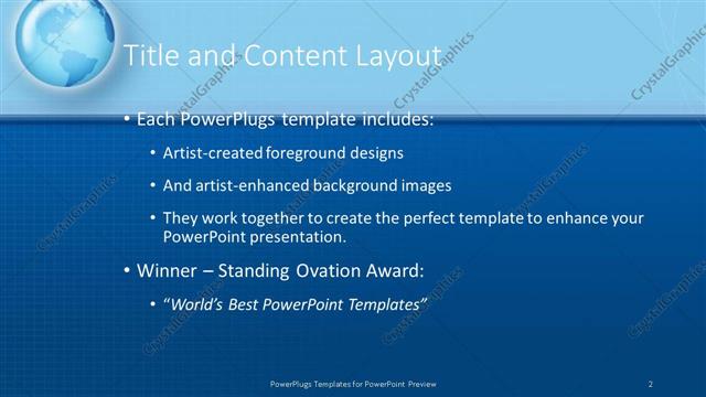Title and Content presentation slide layout