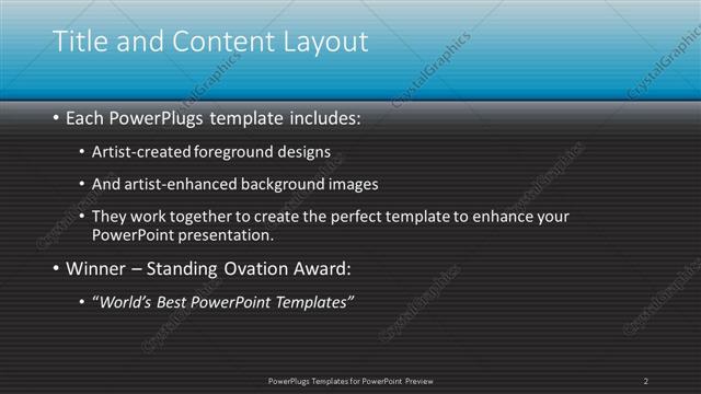 Title and Content presentation slide layout