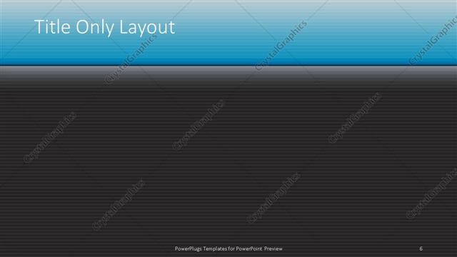 Title Only presentation slide layout