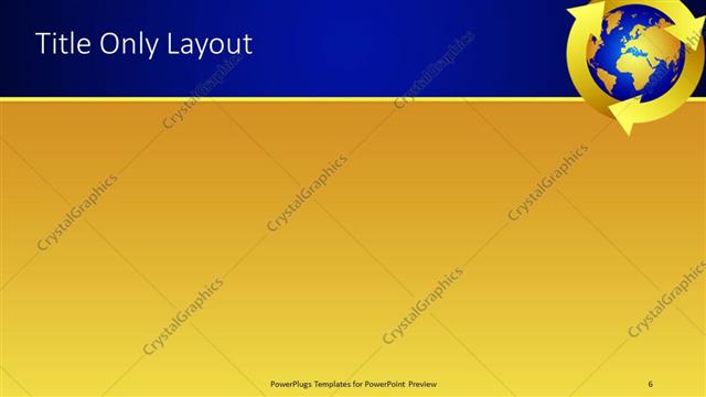 Title Only presentation slide layout