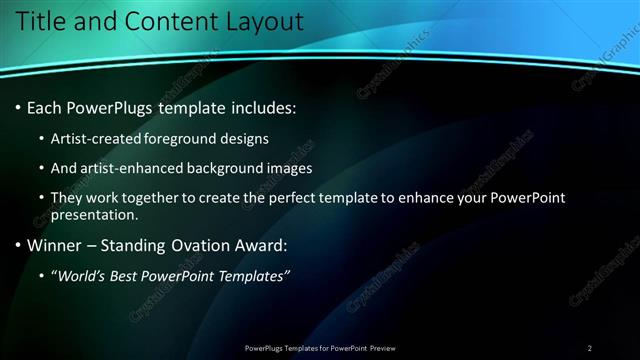Title and Content presentation slide layout