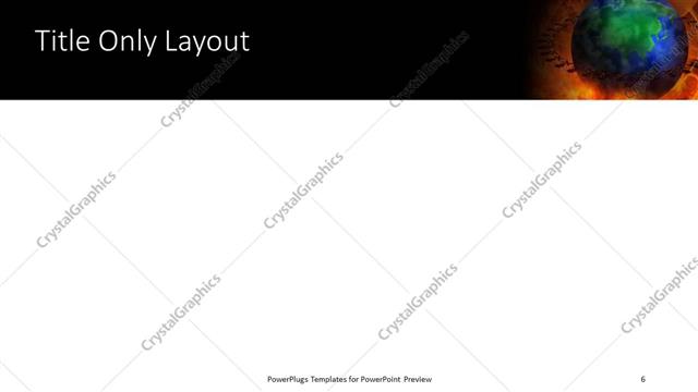 Title Only presentation slide layout