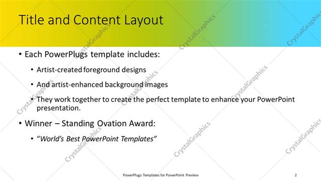 Title and Content presentation slide layout